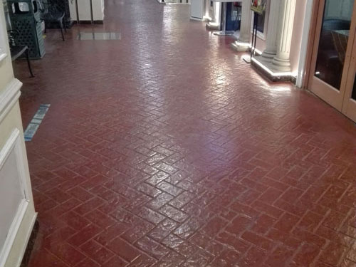 彩色壓印路面施工工藝