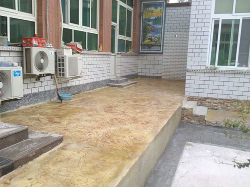 廊坊農(nóng)家小院壓印地坪施工